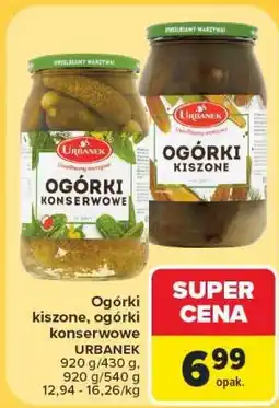 Carrefour Ogórki kiszone, ogórki konserwowe URBANEK oferta