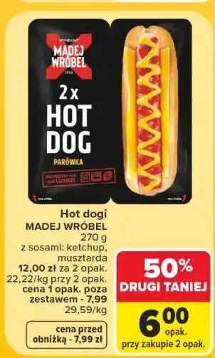 Carrefour Hot dogi MADEJ WRÓBEL oferta