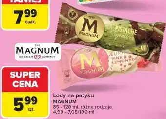 Carrefour Lody na patyku Magnum oferta