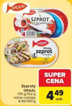 Carrefour Szproty GRAAL oferta
