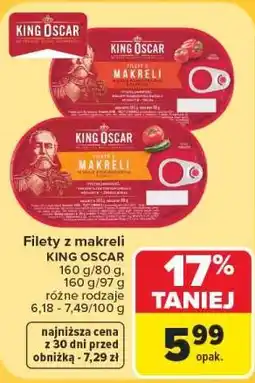 Carrefour Filety z makreli KING OSCAR oferta