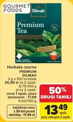 Carrefour Herbata czarna PREMIUM DILMAH oferta