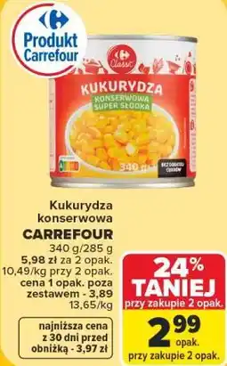 Carrefour Kukurydza konserwowa CARREFOUR oferta