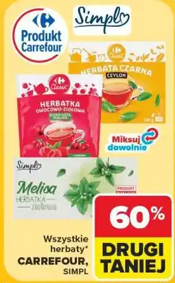 Carrefour Wszystkie herbaty CARREFOUR, SIMPL oferta