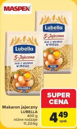 Carrefour Makaron jajeczny LUBELLA oferta