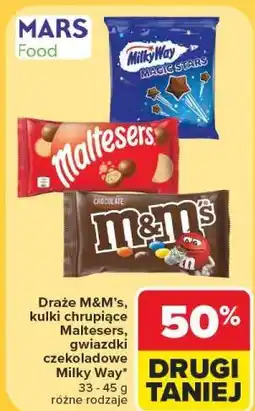 Carrefour Draże M&M's, kulki chrupiące Maltesers, gwiazdki czekoladowe Milky Way oferta