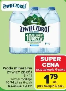 Carrefour Woda mineralna ŻYWIEC ZDRÓJ oferta