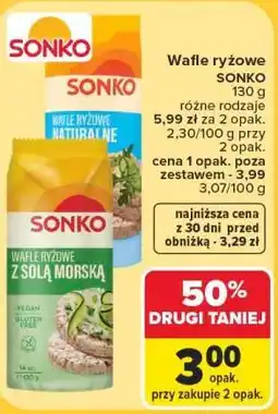 Carrefour Wafle ryżowe SONKO oferta