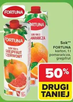 Carrefour FORTUNA Sok Fortuna pomarańcza, grejpfrut oferta