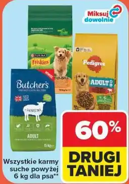 Carrefour Wszystkie karmy suche powyżej 6 kg dla psa oferta