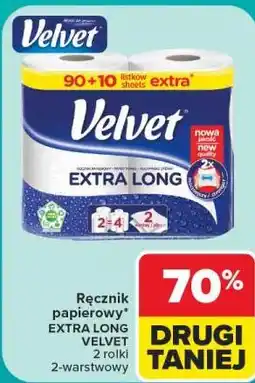 Carrefour Ręcznik papierowy EXTRA LONG VELVET oferta