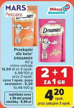 Carrefour Przekąski dla kota DREAMIES oferta