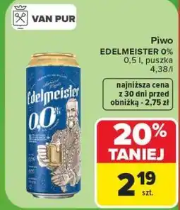 Carrefour Piwo Edelmeister 0% oferta
