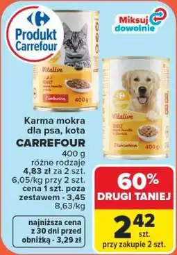 Carrefour Karma mokra dla psa, kota CARREFOUR oferta
