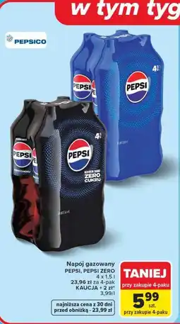 Carrefour Napój gazowany PEPSI, PEPSI ZERO oferta