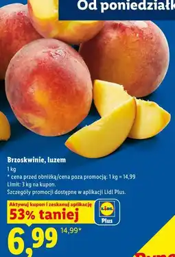 Lidl Brzoskwinie, luzem oferta