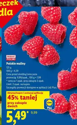 Lidl Polskie maliny oferta
