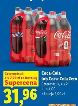 Lidl Coca-Cola lub Coca-Cola Zero oferta