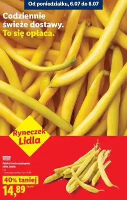 Lidl Polska fasola szparagowa żółta, luzem oferta