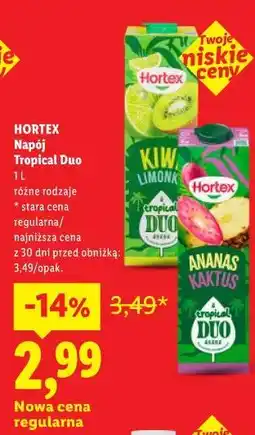 Lidl Hortex Napój Tropical Duo oferta