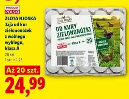 Lidl Złota Nioska Jaja od kur zielononóżek z wolnego wybiegu, klasa A oferta