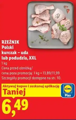 Lidl Rzeźnik Polski kurczak - uda lub podudzia, XXL oferta