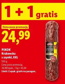 Lidl Pikok Krakowska z szynki, XXL oferta