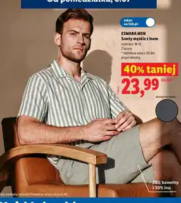 Lidl ESMARA MEN Szorty męskie z lnem oferta