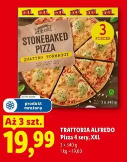 Lidl TRATTORIA ALFREDO Pizza 4 sery, XXL oferta