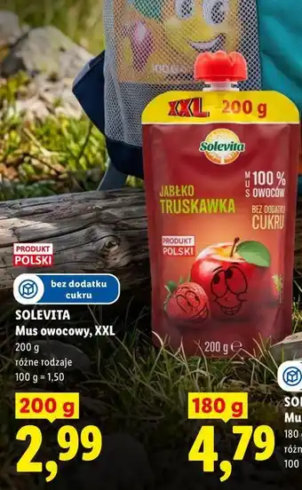 Lidl Solevita Mus owocowy, XXL oferta