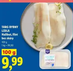 Lidl Targ Rybny Lidla Halibut, filet bez skóry oferta