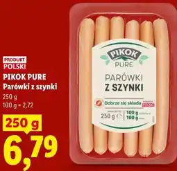 Lidl PIKOK PURE Parówki z szynki oferta