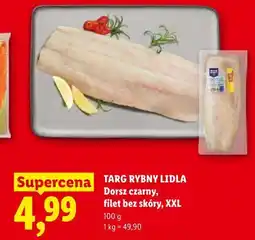 Lidl TARG RYBNY LIDLA Dorsz czarny, filet bez skóry, XXL oferta