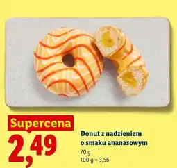 Lidl Donut z nadzieniem o smaku ananasowym oferta