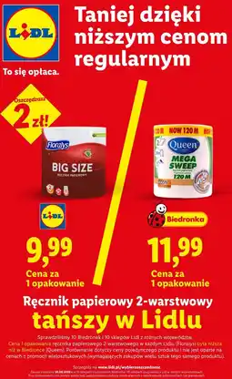 Lidl Floralys Ręcznik papierowy 2-warstwowy Big Size oferta