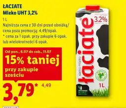 Lidl Łaciate Mleko UHT 3,2% oferta