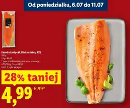Lidl Łosoś atlantycki, filet ze skórą, XXL oferta