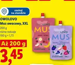 Lidl Owolovo Mus owocowy, XXL oferta