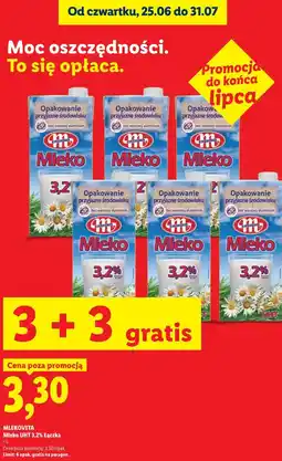 Lidl MLEKOVITA Mleko UHT 3,2% łączka oferta