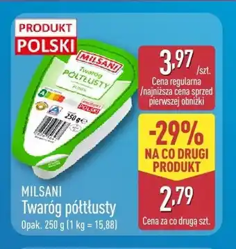ALDI Twaróg półtłusty Milsani oferta