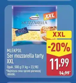 ALDI Ser mozzarella tarty XXL Mlekpol oferta