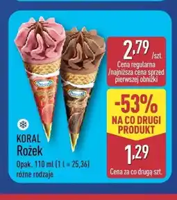 ALDI Lody rożek Koral czekoladowy oferta