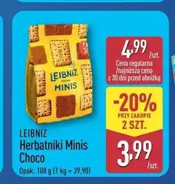 ALDI Herbatniki Leibniz Minis Choco oferta