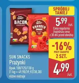 ALDI Prażynki o smaku bekonu Sun Snacks oferta