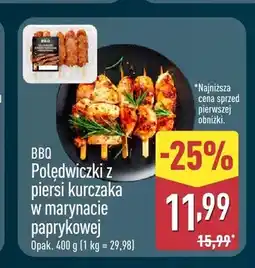 ALDI Polędwiczki z piersi kurczaka w marynacie paprykowej BBQ oferta