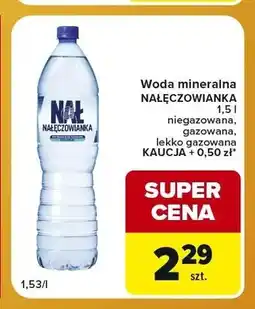 Carrefour Express Woda mineralna Nałęczowianka lekko gazowana oferta