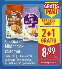 ALDI Mini chrupki chlebowe z solą morską Sun Snacks oferta