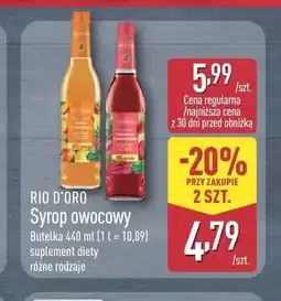 ALDI Syrop owocowy malinowy Rio D'Oro oferta