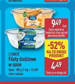 ALDI Filety śledziowe w sosie z kurkami Lisner oferta