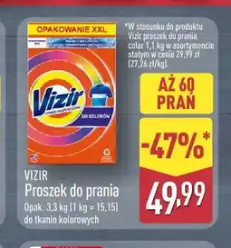 ALDI Proszek do prania Vizir do tkanin kolorowych oferta